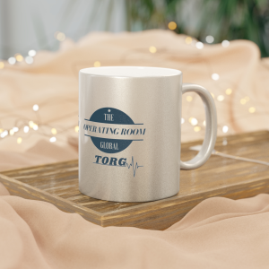Stylish TORG Metallic Mug for Coffee Lovers, Unique Gift, Personalized Office Mug, Inspirational Drinkware, Modern Tea Cup